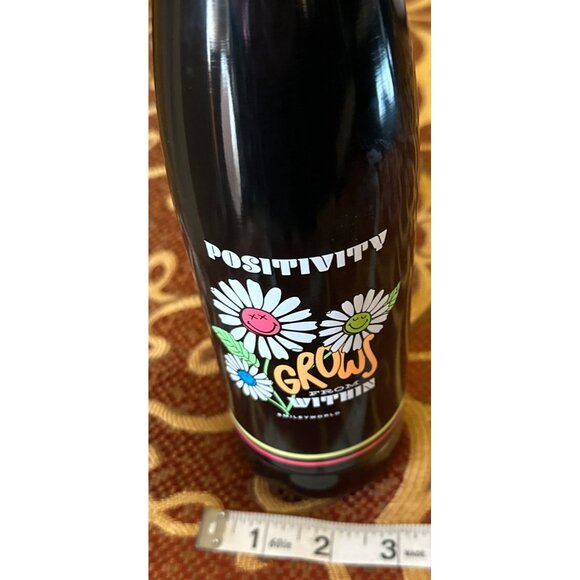 2022 Smileyworld Positivity Grows 16 oz. Aluminum Water Bottle 10.5" Tall (NWT) - Picture 10 of 11